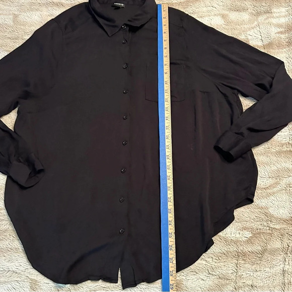 TORRID 97% Rayon  Button-Front SHIRT Size  1X(c5 - Picture 5 of 8